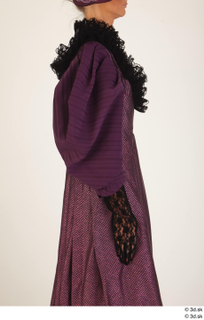Photos Woman in Historical Dress 3 19th century Purple dress…